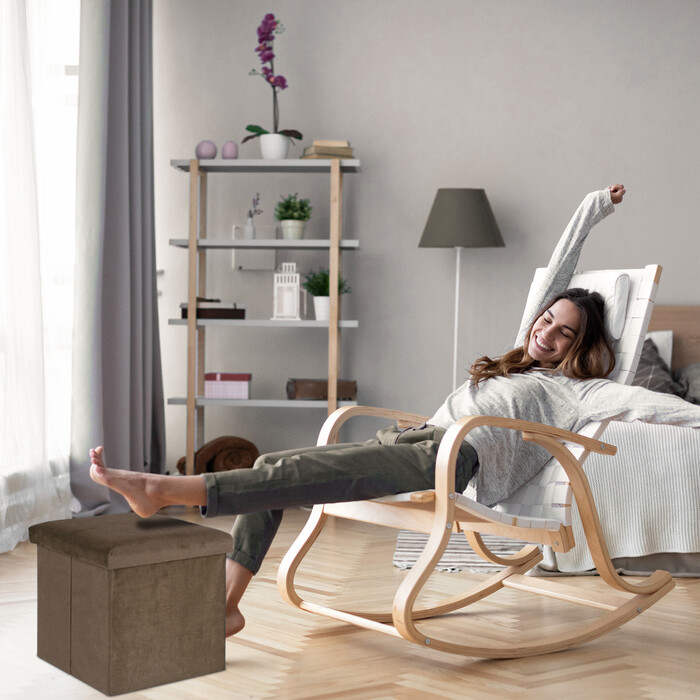 Relaxdays Ottoman з місцем для зберігання речей