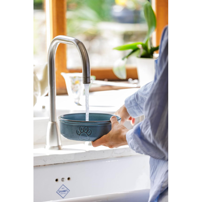 Миска для собак Mason Cash Reactive Paw, 18 см, 950 мл, для середніх та великих собак, кераміка, безпечна для миття в посудомийній машині та заморожування