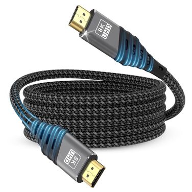 HDMI 2.1 кабель Ultra 48Gbps HighSpeed 8K@60Hz 4K@120Hz 5 метрів - підтримка eARC, HDCP 2.2/2.3, DTS:X, Atmos, PS5/4/3, HDTV, Xbox Series X/S, PC, Mac