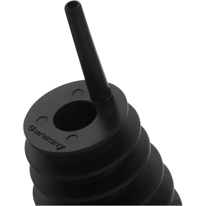 Виливний для пляшок Westmark 2 - Inox Eco-Pour, нержавіюча сталь, з кришкою, чорний/хромований