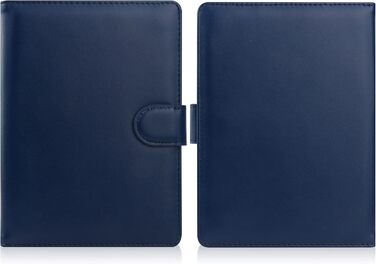 Чохол для ebook рідера 6.8-7' (Kindle, Kobo, Pocketbook, Tolino, Sony) з підставкою, шкіра, блакитний