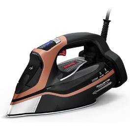 Парова праска Rowenta DW9510 Steamforce Pro, 3200 Вт, 300 г/хв, 350 мл, чорна/мідна, потужний паровий удар, дві режими пари, резервуар для води