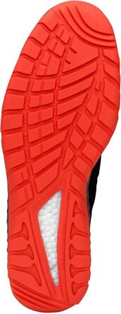 Робочі черевики ELTEN Maddox Black-red Low ESD S3S, чорно-червоні, текстиль, сталевий капок, легкі, спортивні, 46 EU (для жінок та чоловіків)