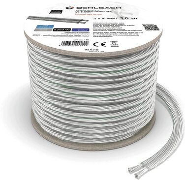 Oehlbach Silverline SP-40: Аудіокабель для акустики 2x4mm², 10м, срібне покриття SPOFC