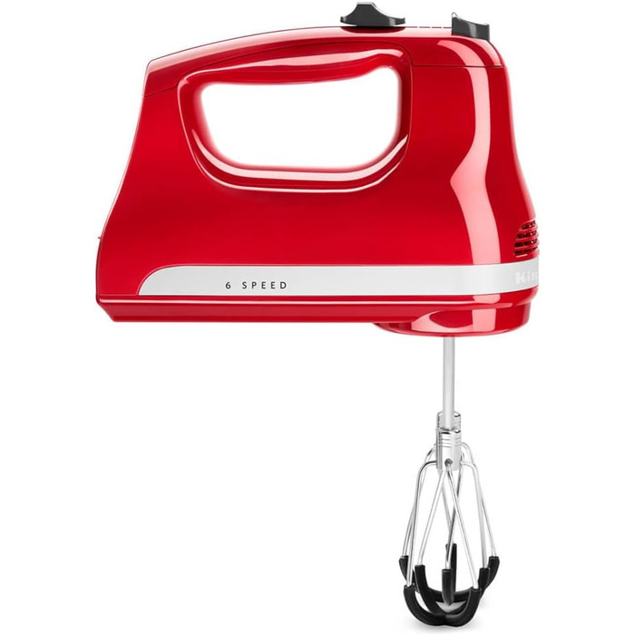 Ручний міксер KitchenAid 5KHM6118BER, 6 швидкостей, червоний