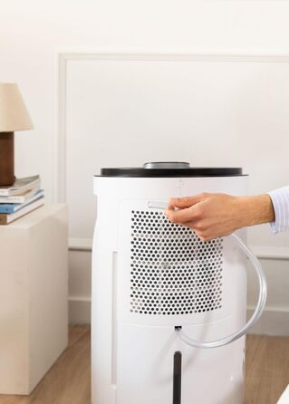 Осушувач повітря CREATE Luftentfeuchter XL SPIRAL (20 л/добу), для приміщень до 90 м², LED-дисплей, 380 Вт, білий