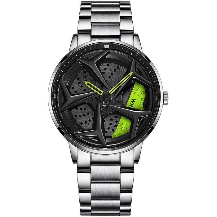 Годинник чоловічий Findtime з нержавіючої сталі, кварцовий, аналоговий, водостійкий 30M, для бізнесу та автоспорту, сріблястого кольору