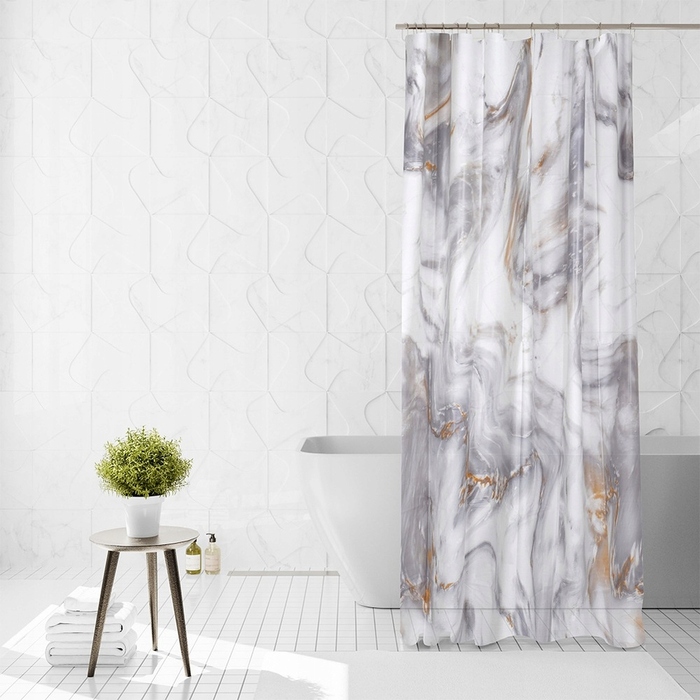 Штора для душу вінілова Vilde 180 x 180 см