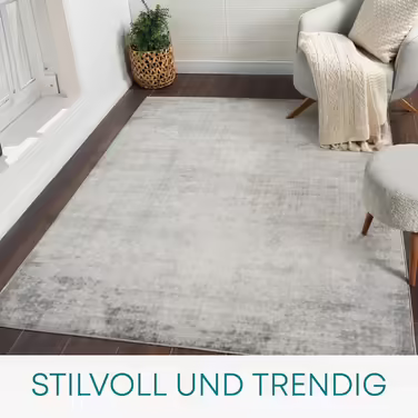 Surya Utrecht Living Room Rug – Abstract Design with Marble Look for Living Room, Dining Room, Bedroom - Large Marble Rug, Soft Short Pile Carpet 120x170cm in Ivory, Cream Grey, and Grey 120x170cm