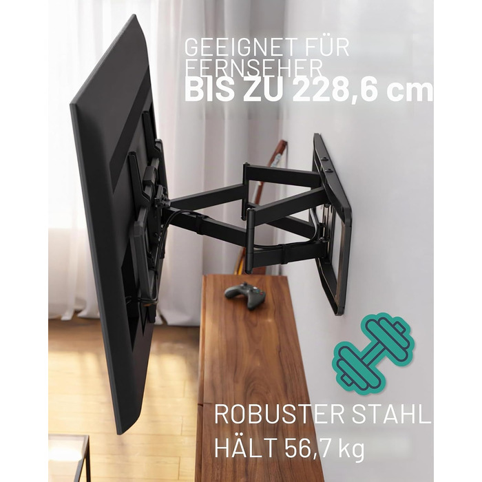 Похилий настінний кронштейн для телевізора ECHOGEAR Full Motion Articulating (42