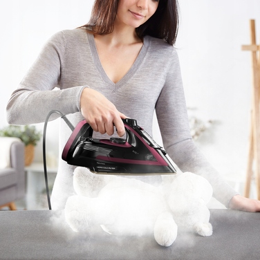 Парова праска Tefal Puregliss FV8065 3000 Вт, 280 г/хв, керамічна підошва, система anti-drip