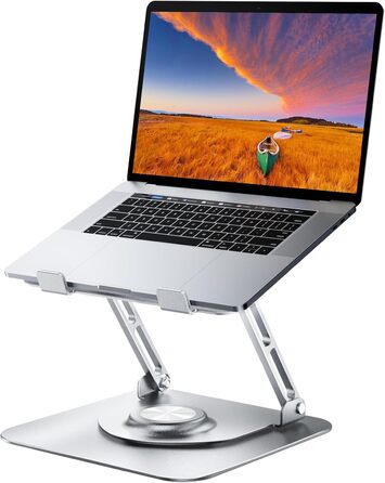 Adjustable Laptop Stand - 360° Swivel Base, Foldable & Portable - Fits 10-17 Inch Laptops (Splitter)