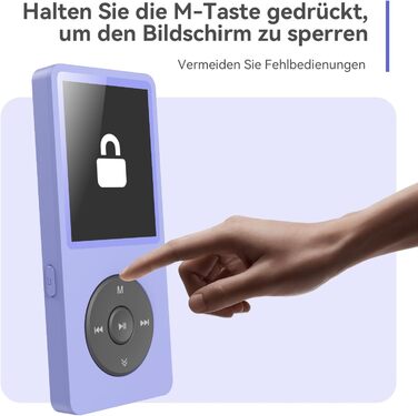 MP3 плеєр AGPTEK 32GB Bluetooth 5.3, 1.8