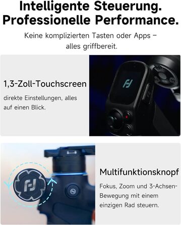 FeiyuTech SCORP Mini 3 Pro Kit – 3-осьовий стабілізатор з пультом ДУ, AI-трекінг, сумка, для камер Canon/Sony/Nikon/Panasonic/Fujifilm, смартфонів та екшн-камер