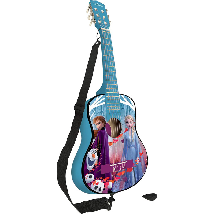 Гітара Lexibook Akustikgitarre K2200 Disney Frozen - дерев'яна, 36'', з навчальною інструкцією та чохлом