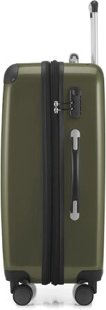 Чемодан Alex Hartschalen - валіза-тележка, валіза-роллік, 74 л (Авокадо, комплект)