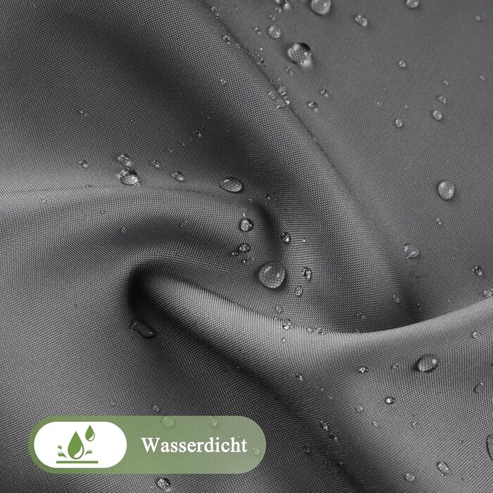 Шторка для душу AooHome 180x200 см, текстиль, сіра. Водостійка, з градієнтом кольору, антигрибкова, з 12 кільцями. Підходить для ванної кімнати.