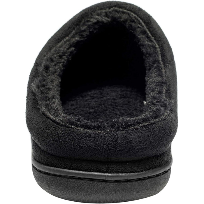 Чоловічі халапи NewDenBer з меморі-піною, теплі, зручні, зимові, з антиковзкою підошвою, чорні, 45/46 EU