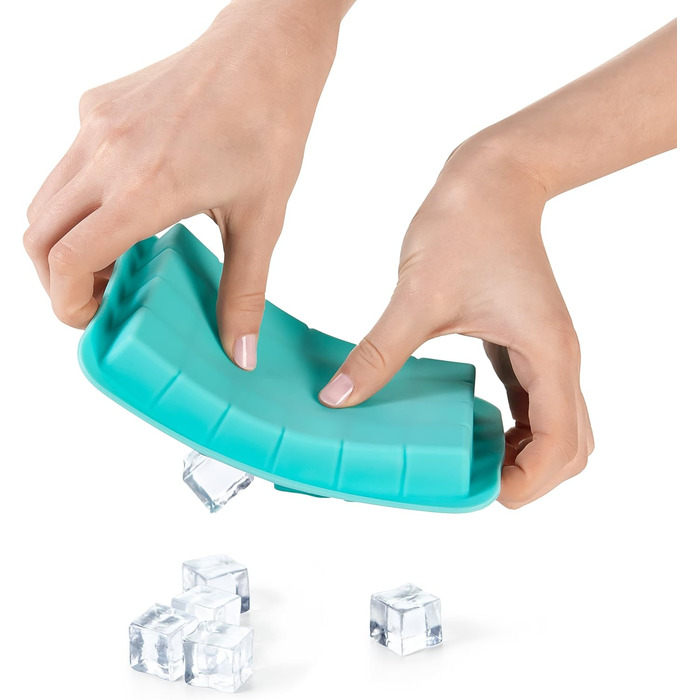 Силіконова форма для льоду OXO Good Grips з кришкою, маленькі кубики, герметична
