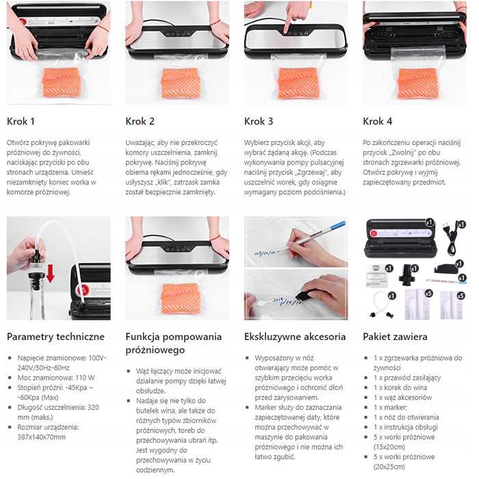 Вакууматор VPCok Vacuum Sealer, модель QH-S12