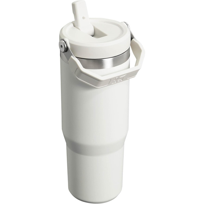 Stanley Flip Straw Tumbler 1.0 Drinking Bottle with Straw 0.89L - Thermos Bottle Keeps Drinks Cold for 12+ Hours - Dishwasher Safe - Sports Bottle - Water Bottle BPA Free - Frost