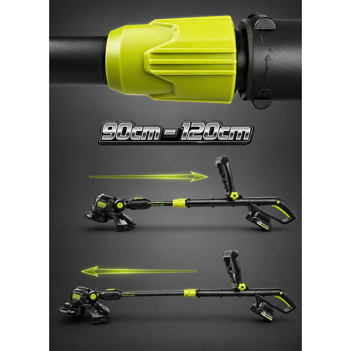 Акумуляторний тример для трави Toolme TM371 (21В) з безщітковим двигуном