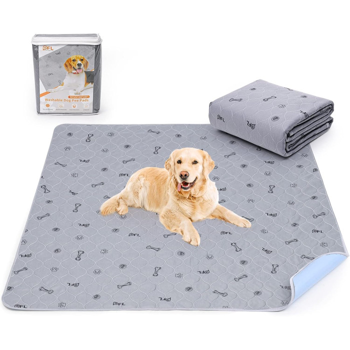 2 шт. вбиральні підкладки для цуценят, 80х92 см, водонепроникні та миючі. Килимки для навчання собак, неслизькі килимки для дивана та підлоги (2 шт.)