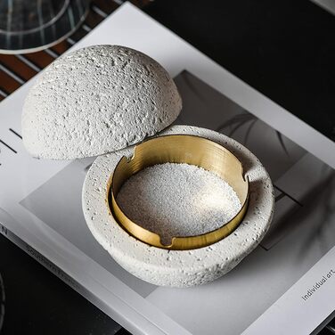 Відро для сміття на вулицю та балкон - герметичне, як стильний декор. Підходить для бетону та нержавіючої сталі (чорний). (Білий - B, S)