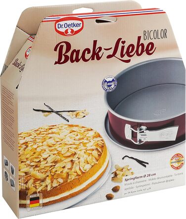Форма для випічки Dr. Oetker Springform Bicolor 28 см з антипригарним покриттям для тортів та кексів