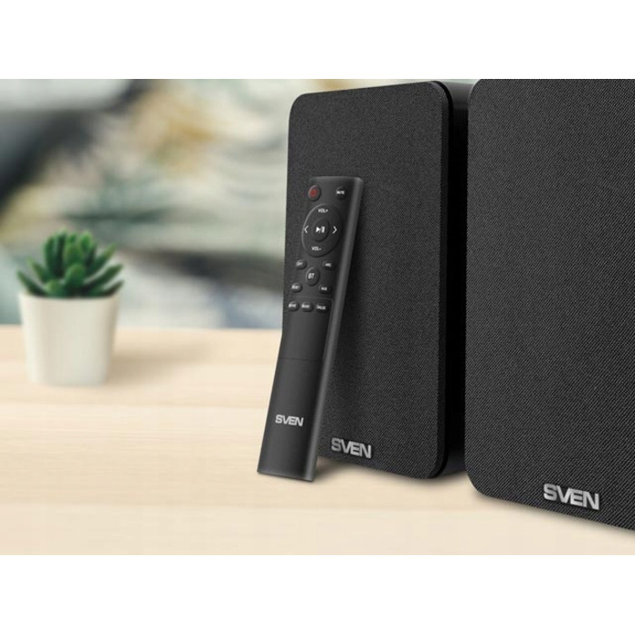 Акустична система SVEN SPS-830: Bluetooth, HDMI ARC, Оптичний вхід, Пульт ДК, 2x30Вт, MDF
