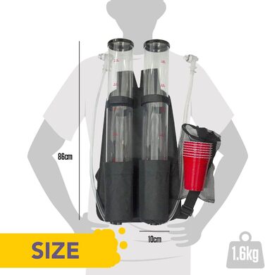 Стійка для пива преміум-якості, 3.5L, велика місткість, з краником, для бару, вечірки, оригінальний стаканчик OriginalCup®
