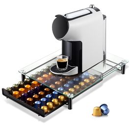 Тримач для капсул кави Nespresso MASTERTOP – органайзер для 60 капсул з загартованого скла