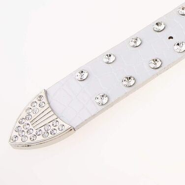 Жіночий пояс Fenteer з стразами, джинсовий, шкіряний, 3,5 см