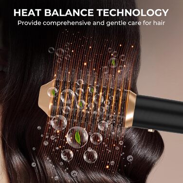 Фен-щітка Air Styler 5 в 1: мультистайлер для волосся, 1000W, чорний