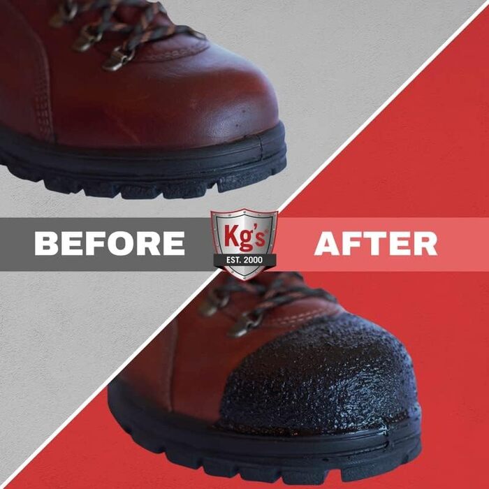 Kg's Boot Guard Brush on Toe Protection - Black