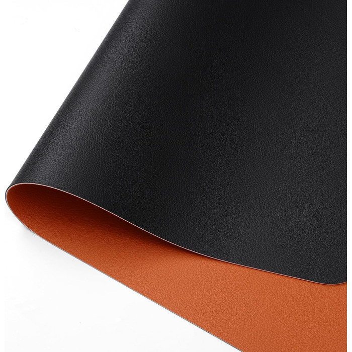 Підкладка для столу двостороння, антиковзаюча, з штучної шкіри, 40 x 80 см (сірий, салатовий) / 80 x 40 см