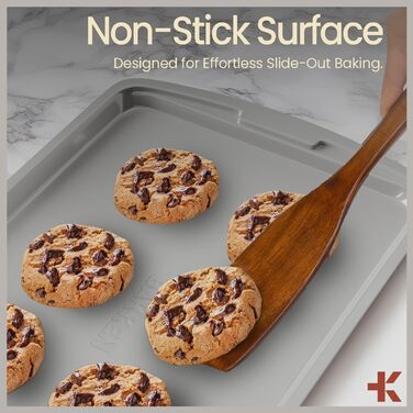 Набір форм для випічки Royal Blue (10 шт), з антипригарним покриттям, з вуглецевої сталі, стакесний, економний, придатний для миття в посудомийній машині, стійкий до бруду, без PFOA/PFOS/PTFE, термостійкий до 230 °C