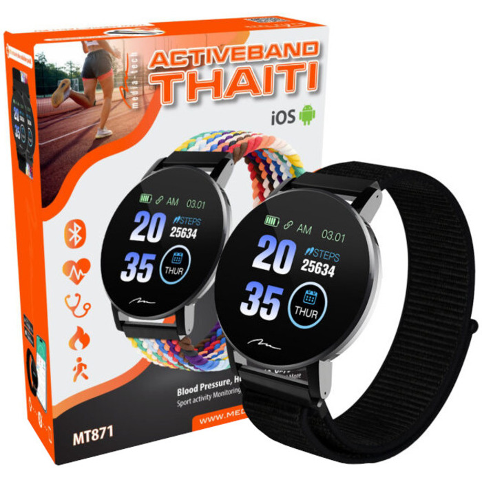 Смарт-годинник Media-tech ACTIVE BAND Thaiti, чорний