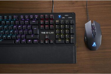 G-LAB Keyz Carbon-E RGB Механічна ігрова клавіатура (синій перемикач) чорна