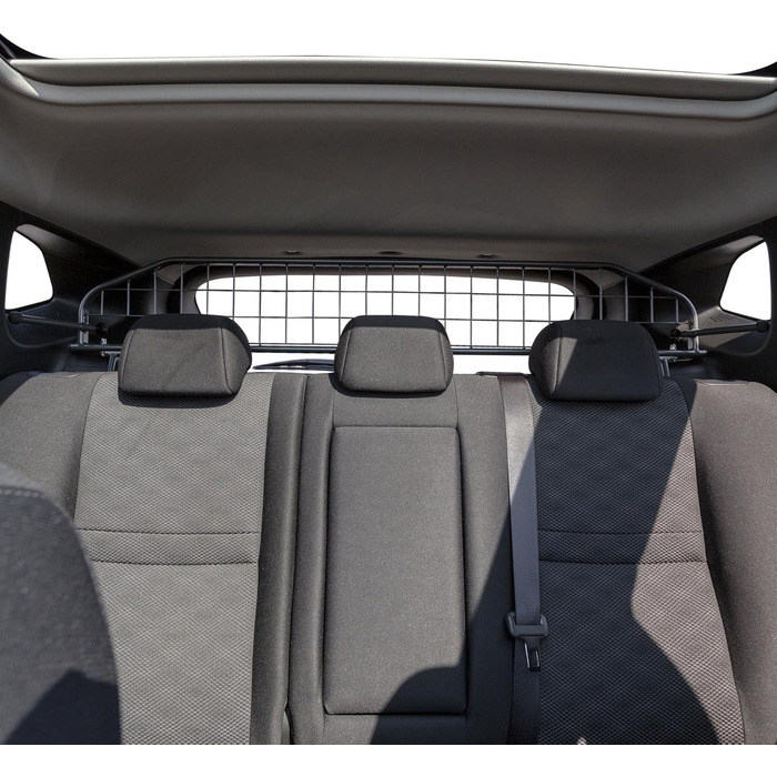 Сітка для собак Travall, сумісна з Nissan Qashqai (2013-2021) та Rogue Sport (2017-2019), з панорамним дахом. Надійна перегородка для багажника, захист від тварин.
