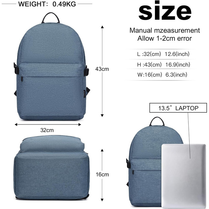 Рюкзак Coege: водонепроникний, для ноутбука 15.4