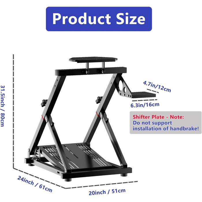 Тримач для ігрового керма Racing Steering Wheel Stand для Logitech G29 G920 G923 G27 G25 та Thrustmaster T248 T300 TS-PC TX для PS5 PS4 Xbox PC