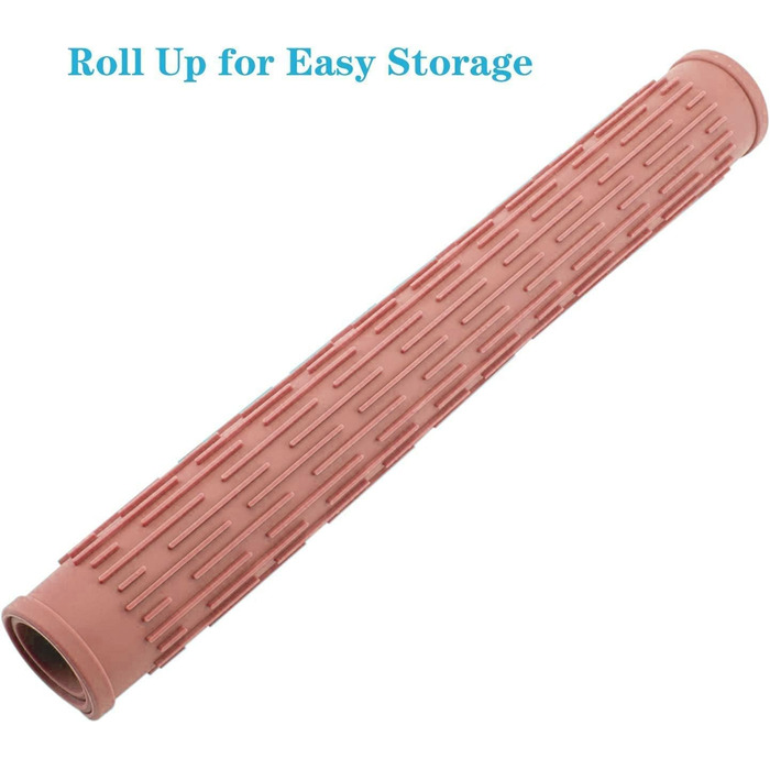 Килимок для посуду WXFLGH 40x30 см, силіконовий, термостійкий, неслизький, рожевий