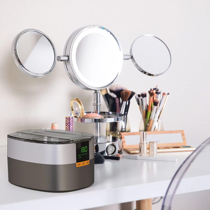 Ультразвукова мийка KECOOLKE для прикрас, ювелірних виробів, монет та годинників з цифровим таймером