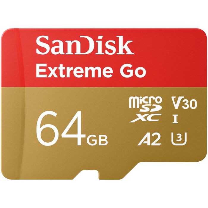 Карта пам'яті SanDisk 128GB Extreme microSDXC зі швидкістю читання до 190МБ/с та адаптером