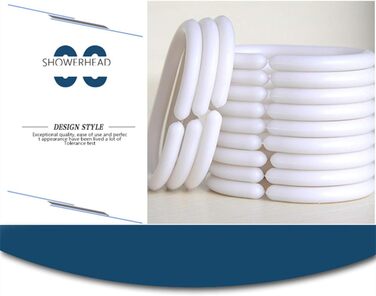 Прозора штора для ванної кімнати Blumen 180x200 см з гачками, антигрибкова, водонепроникна EVA