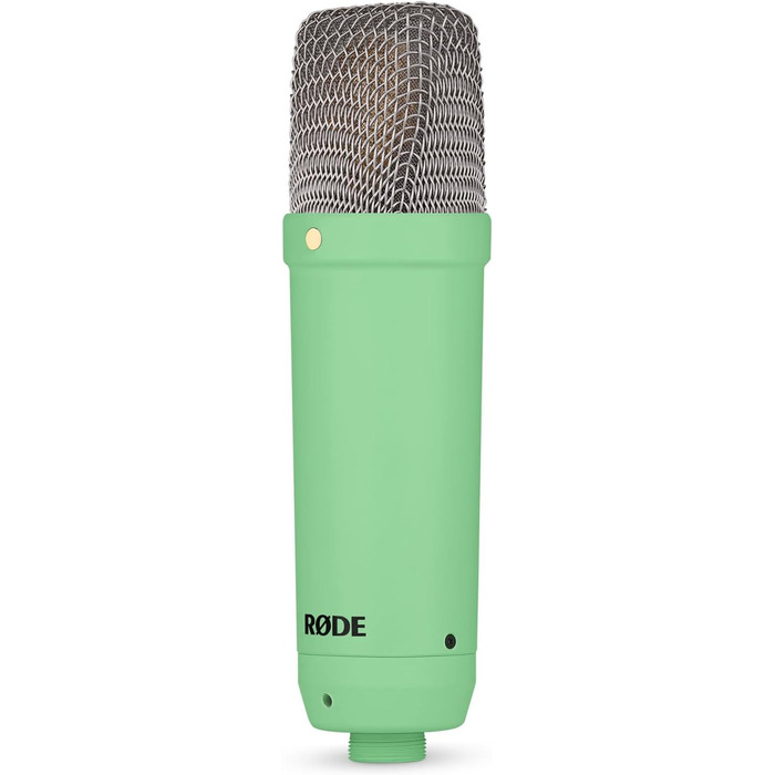 Rode NT1 Signature Black – студійний мікрофон-конденсатор + стійка для мікрофона keepdrum (зелена)