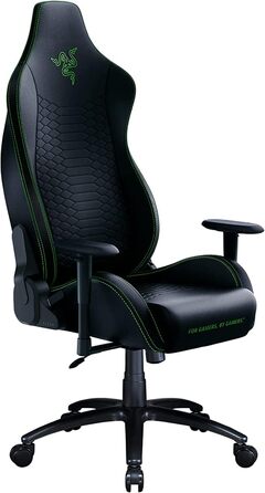 Ігрове крісло Razer Iskur X, ергономічне, багатошарова екошкіра, піна високої щільності, чорний/зелений