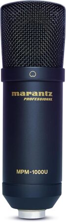 Marantz Professional MPM-1000U: USB мікрофон з великою мембраною та нирковою характеристикою для подкастів, студії та геймінгу
