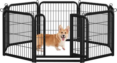 Лягу для цуценят Yaheetech, 12 секцій, 63 см, з 2 дверцятами, автоматичним замком, розкладний, для дому та саду